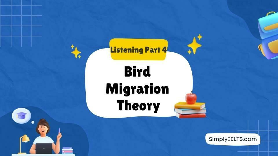Bird Migration Theory IELTS Listening Answers with Explanation