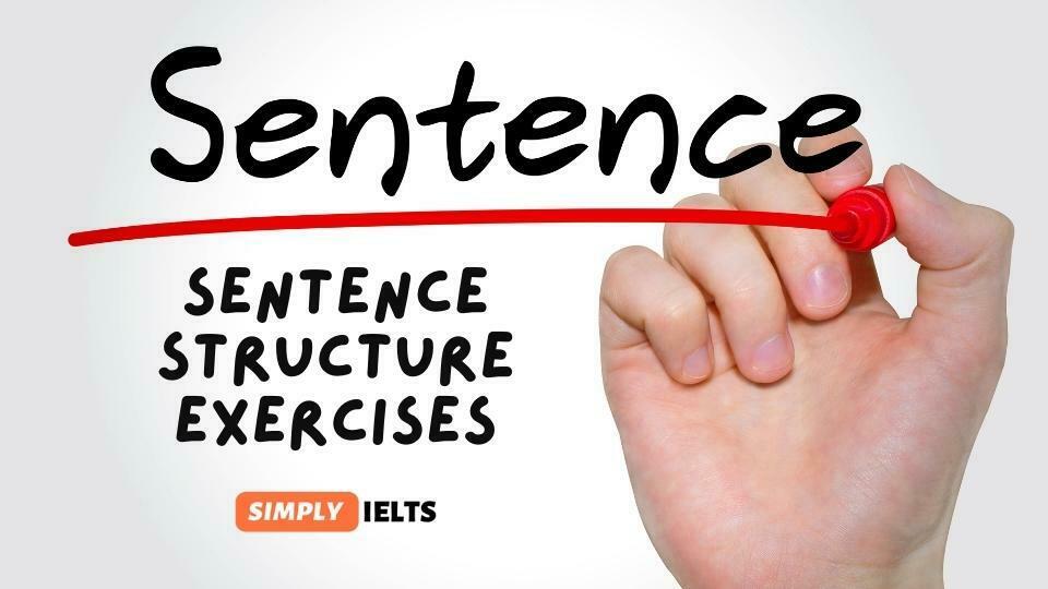 Sentence structure exercises with answers