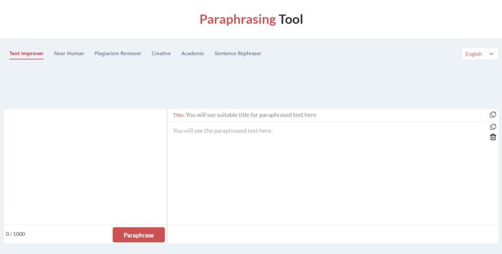 paraphrasingtool ai