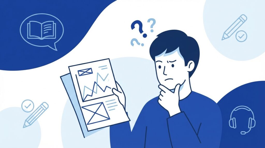 Student analyzing IELTS Writing Task 1 mistakes
