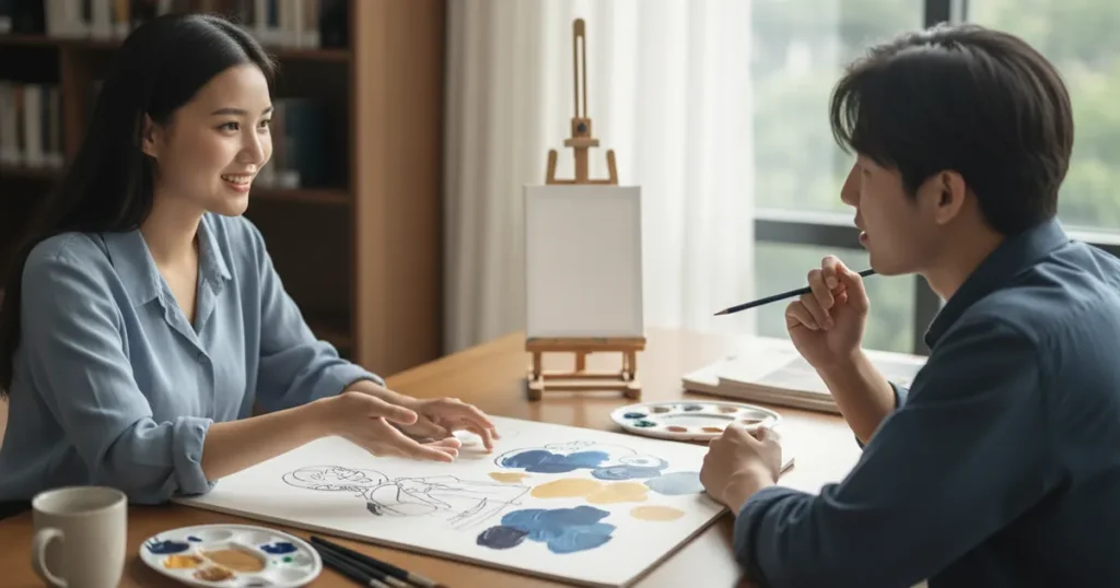 IELTS Speaking Part 1: Art and Drawing Questions with Band 9 Answers 2026 — IELTS Study Guide